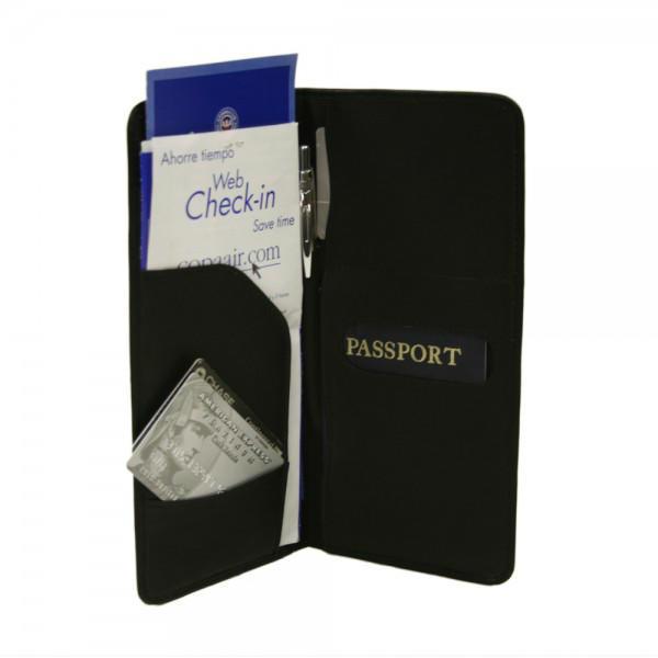 Piel Leather Passport/Ticket Holder