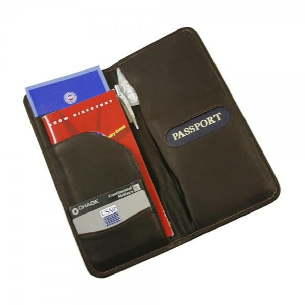 Piel Leather Passport/Ticket Holder