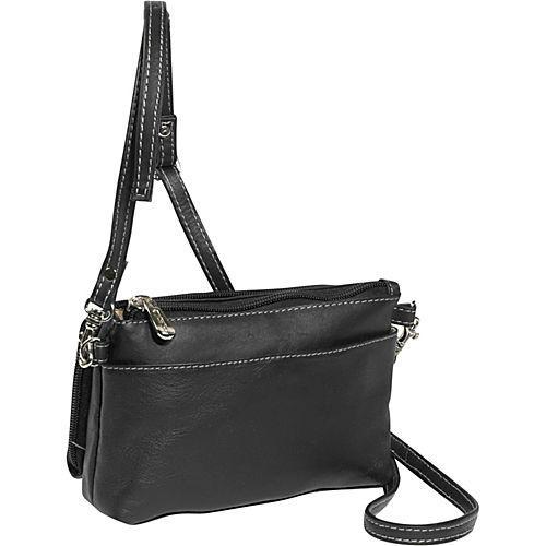 Piel Leather Shoulder Bag/Wristlet