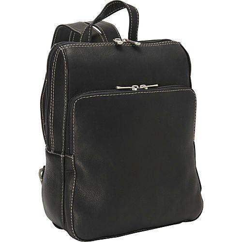 Piel Leather Slim Front Pocket Backpack