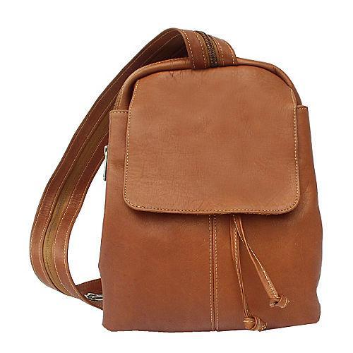 Piel Leather Small Drawstring Backpack