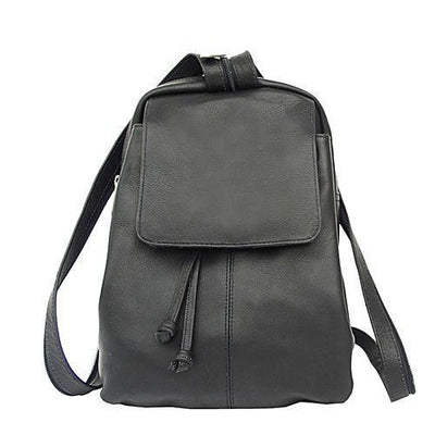 Piel Leather Small Drawstring Backpack