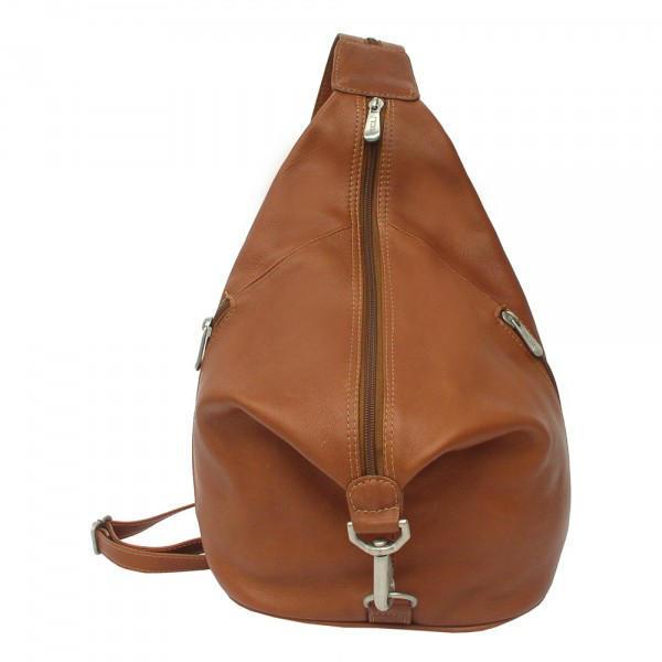 Piel Leather Three-Zip Hobo Sling