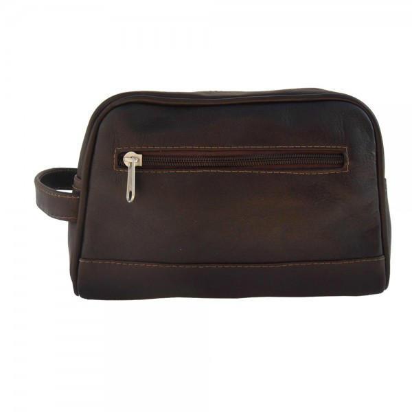 Piel Leather Top Zip Toiletry Kit