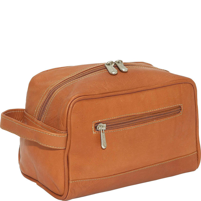 Piel Leather Top Zip Toiletry Kit