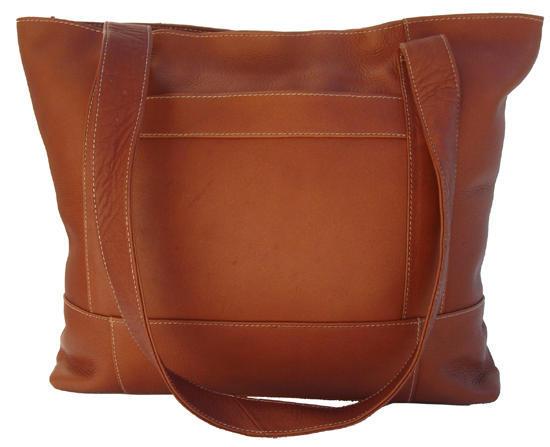 Piel Leather Top-Zip Tote