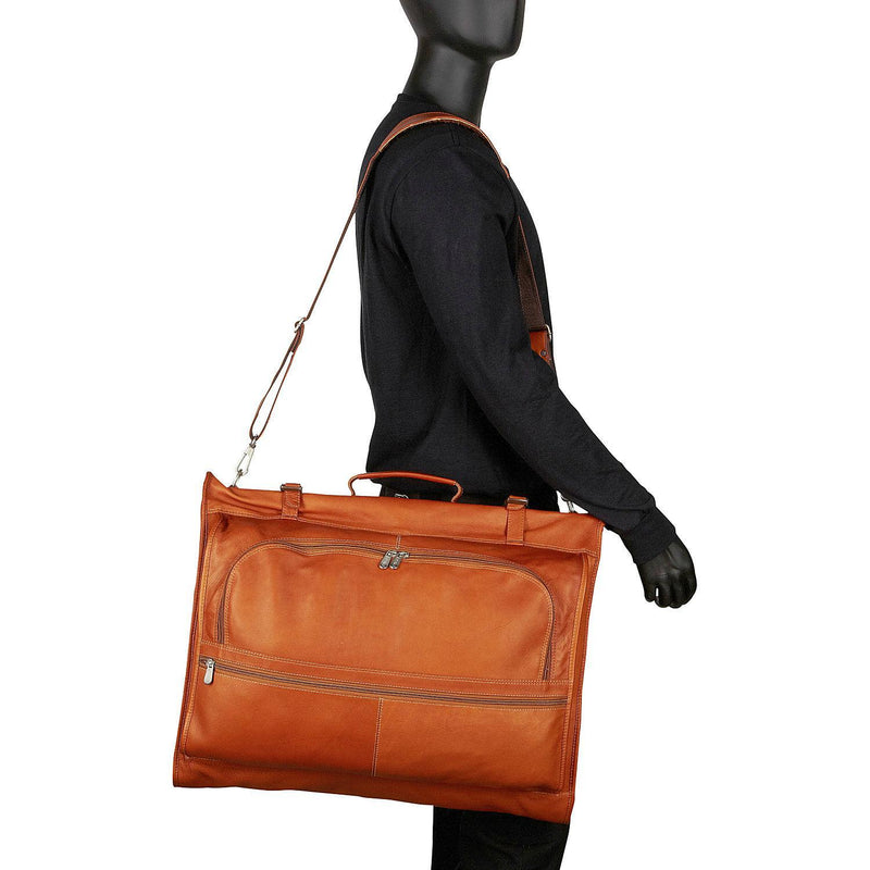 Piel Leather Tri-Fold Garment Bag