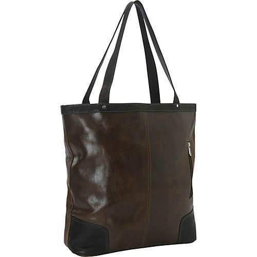 Piel Leather Vintage Vertical Tote