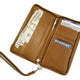 Piel Leather Zippered Passport/Ticket Holder