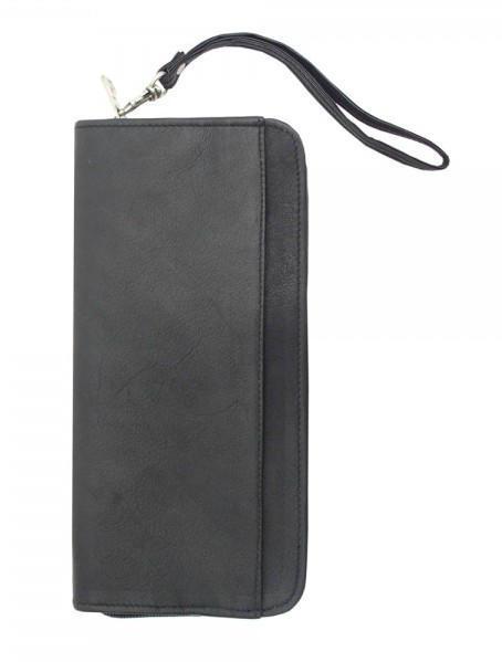 Piel Leather Zippered Passport/Ticket Holder