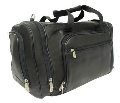 Piel Multi-Compartment Duffel Bag
