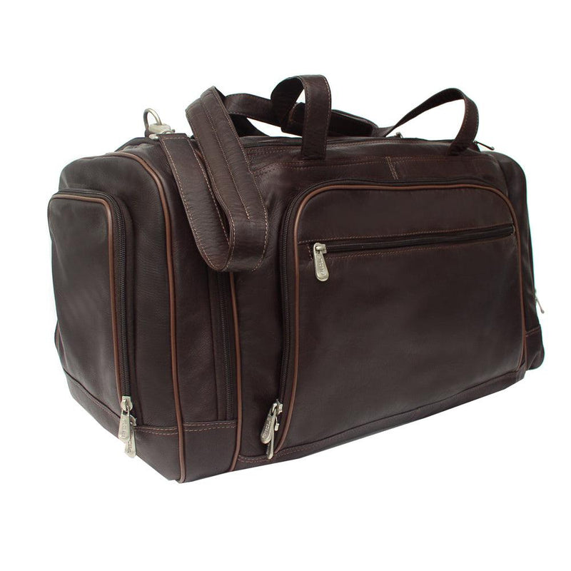 Piel Multi-Compartment Duffel Bag