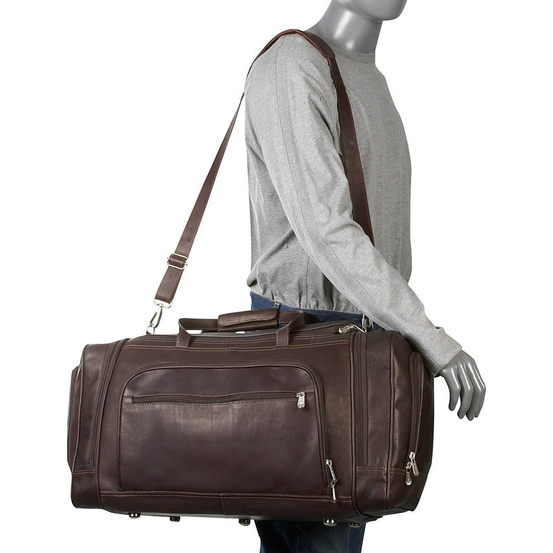 Piel Multi-Compartment Duffel Bag