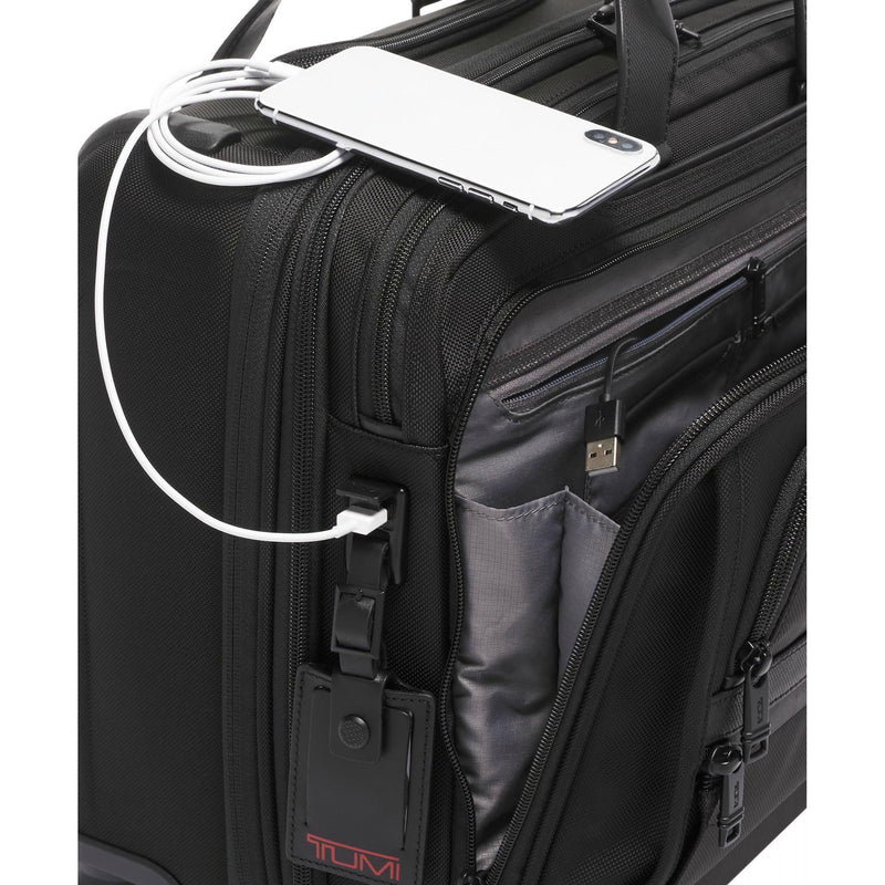 TUMI Alpha 3 Deluxe 4 Wheel Laptop Case Brief