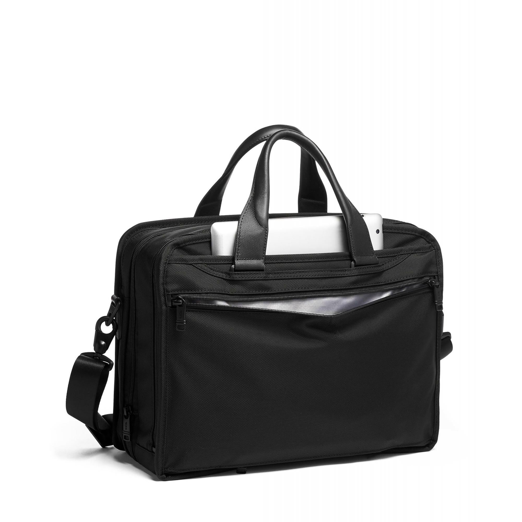 TUMI Alpha 3 Expandable Organizer Laptop Brief – Luggage Pros