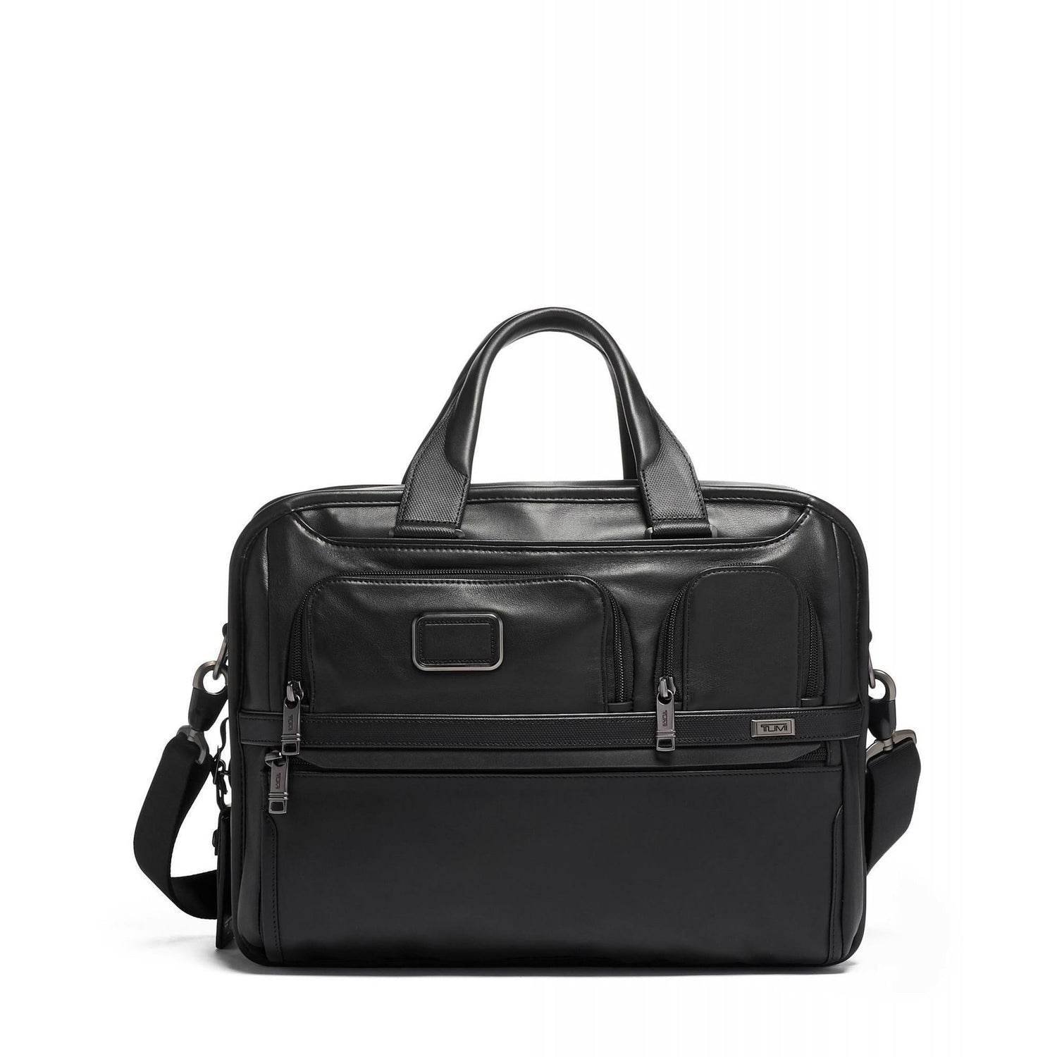 TUMI Alpha Expandable Organizer Leather Laptop Brief – Luggage Pros