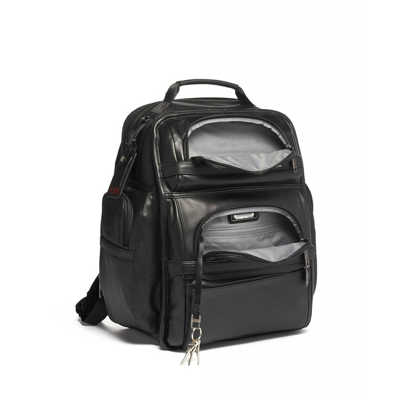 TUMI Alpha 3 Leather Brief Pack