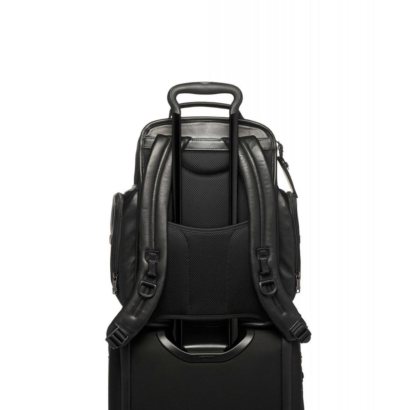 TUMI Alpha 3 Leather Brief Pack