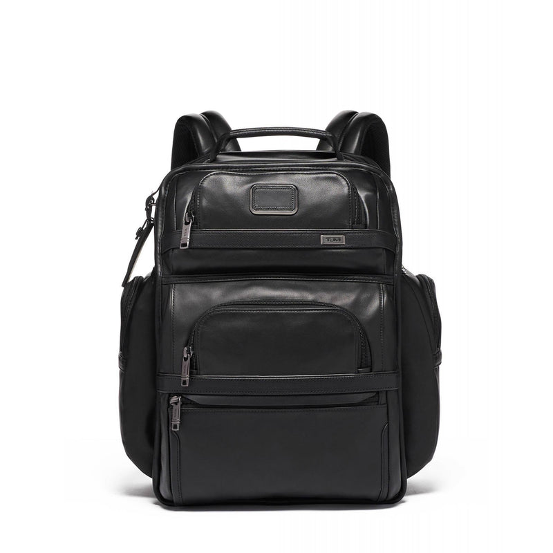 TUMI Alpha 3 Leather Brief Pack