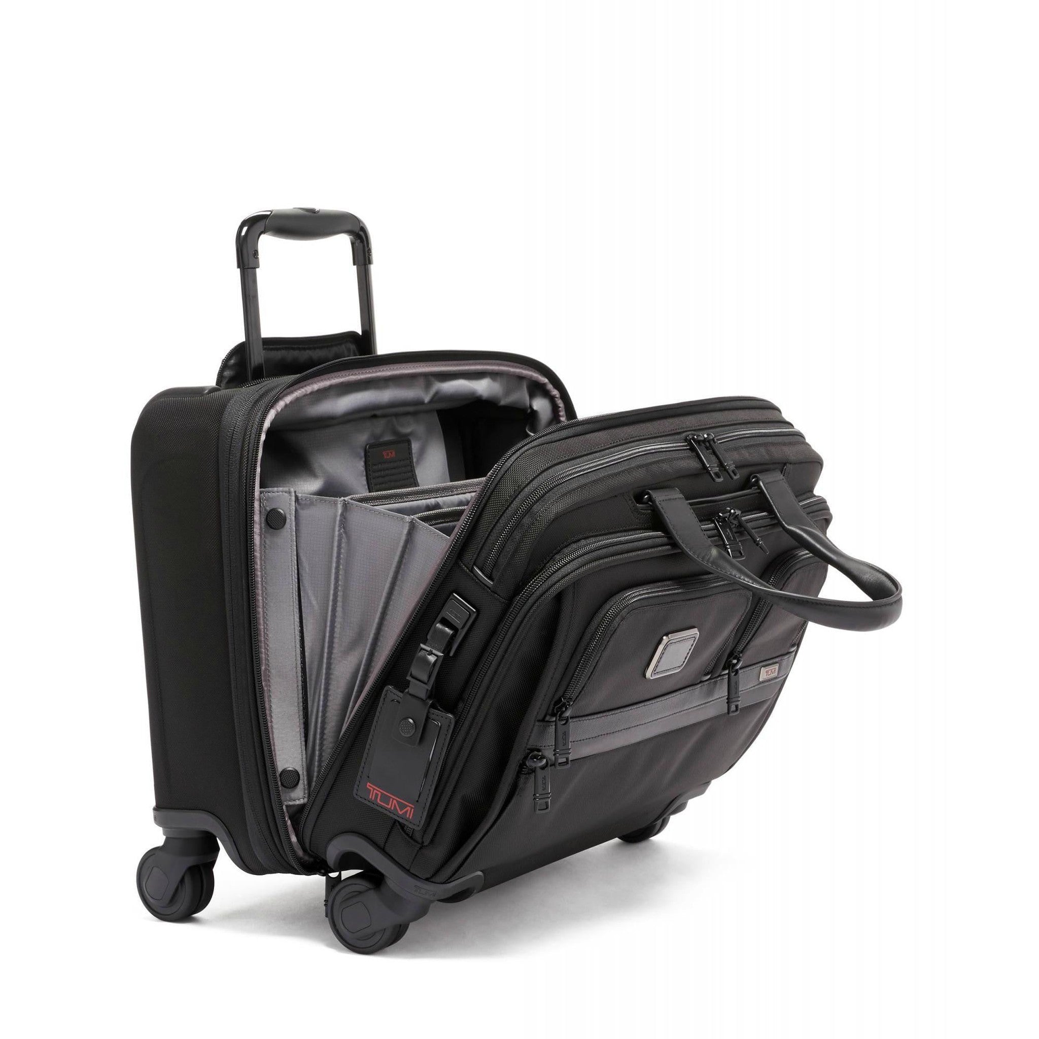 TUMI Alpha Deluxe Laptop Expandable Wheeled Brief – Luggage Pros
