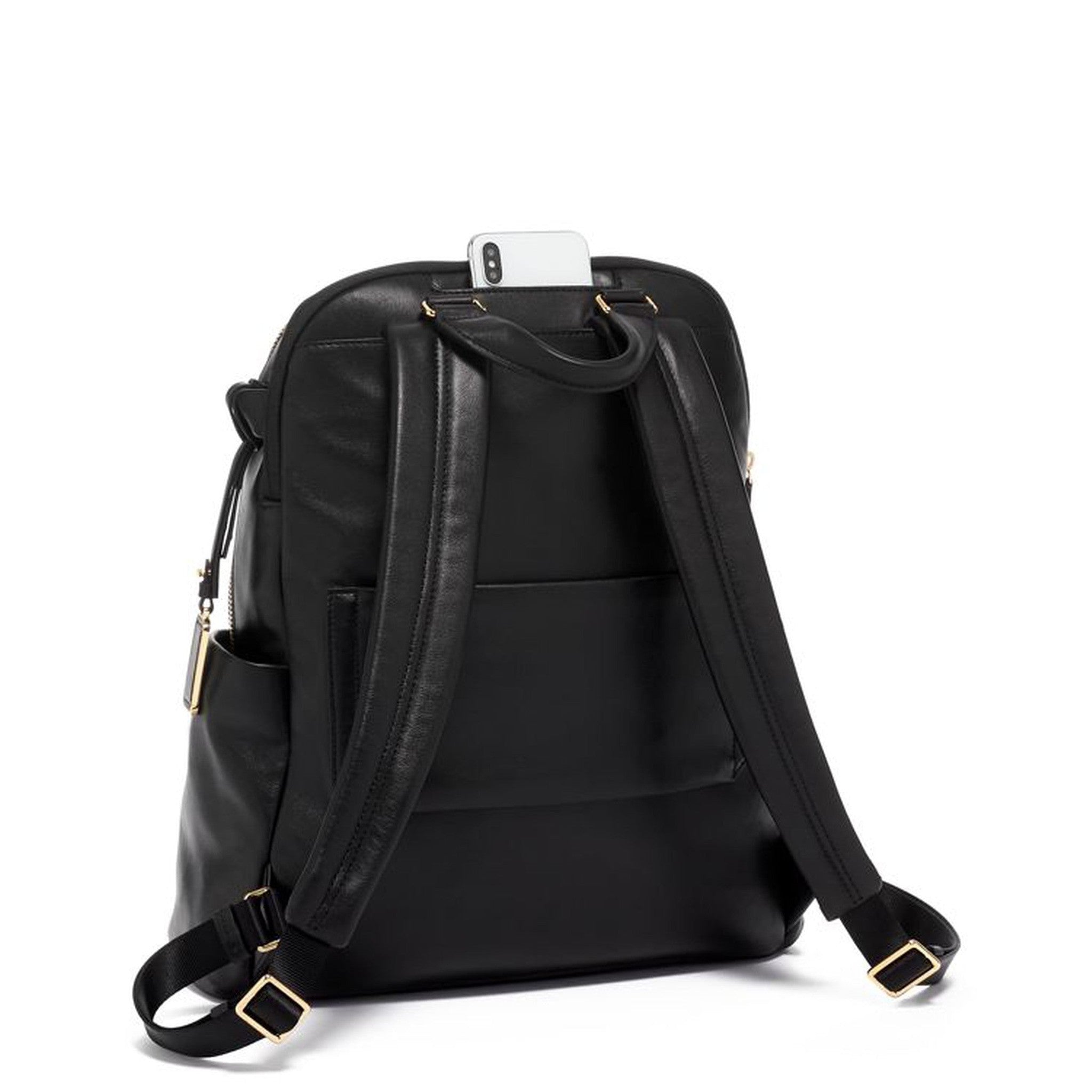 Tumi leather deals backpack womens