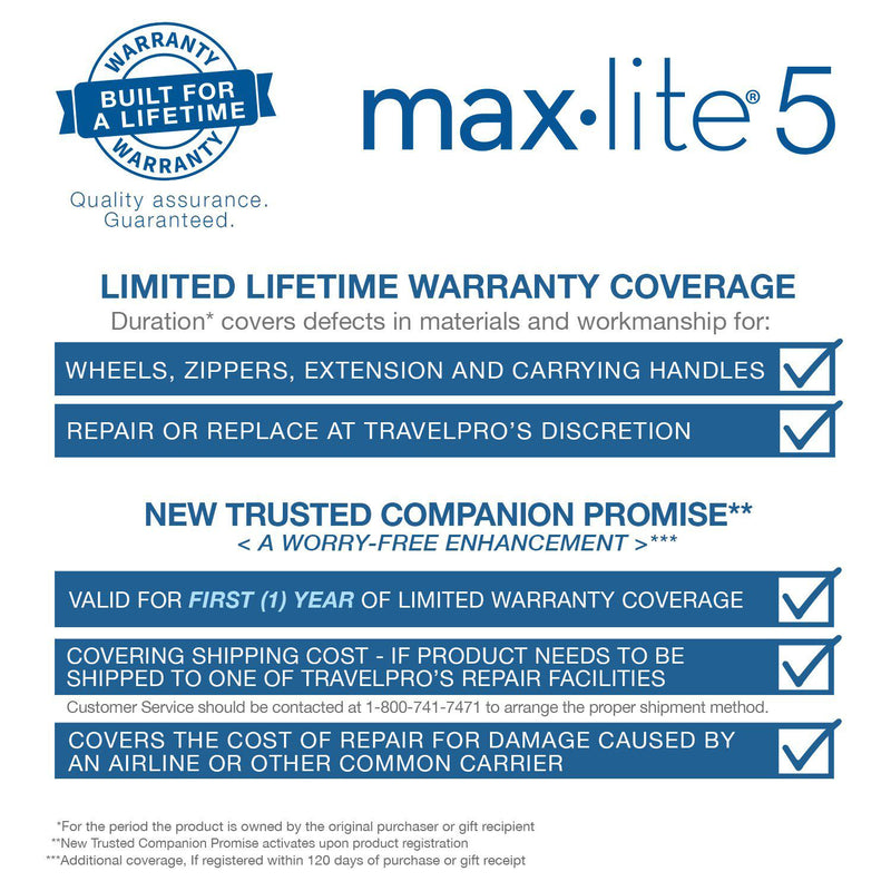 Travelpro Maxlite 5 Lightweight International Expandable Carry-On Rollaboard