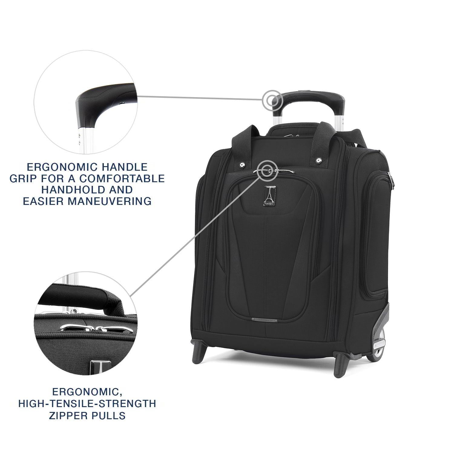 Travelpro Maxlite 5 Lightweight Rolling Underseat CarryOn Luggage Pros