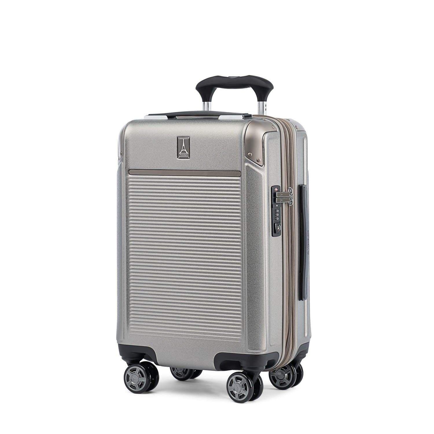 carry silver Samsonite Drive X Hardside Spinner Luggage