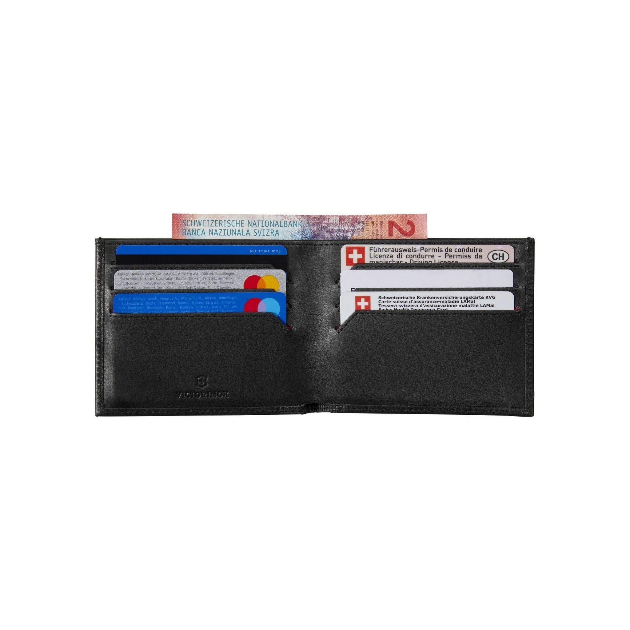 Victorinox Altius Alox Leather Slim Bi-Fold Wallet w/ RFID