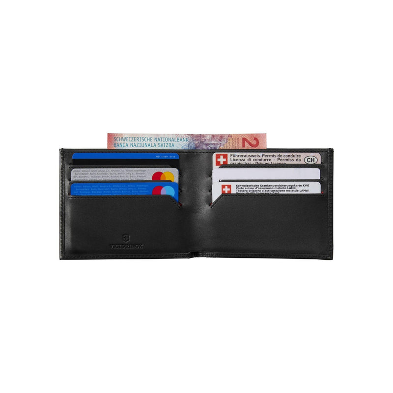 Victorinox Altius Alox Leather Slim Bi-Fold Wallet w/ RFID Protection