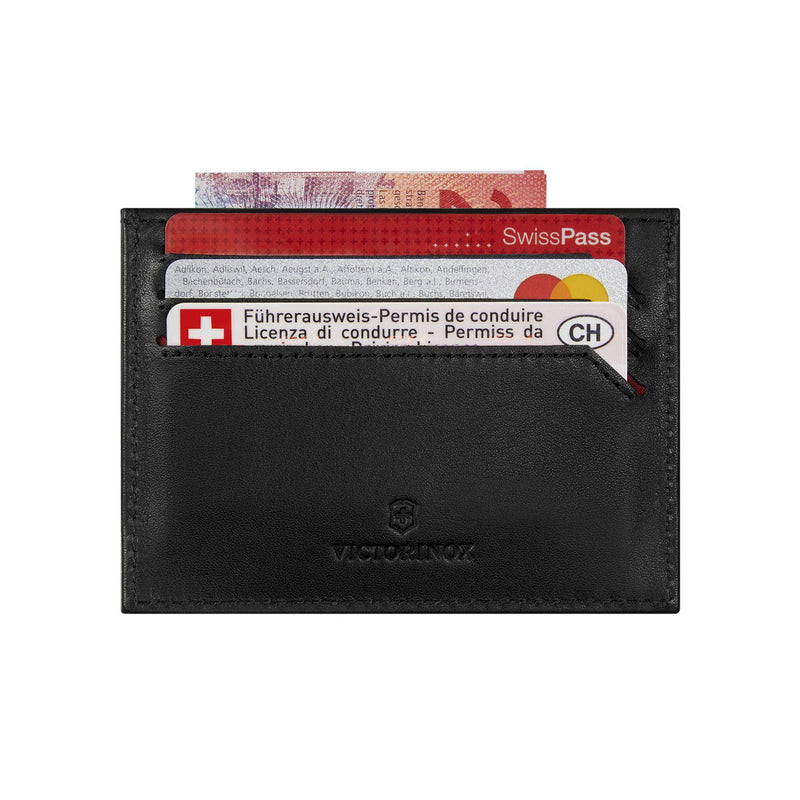 Victorinox Altius Alox Leather Slim Card Case w/ RFID Protection