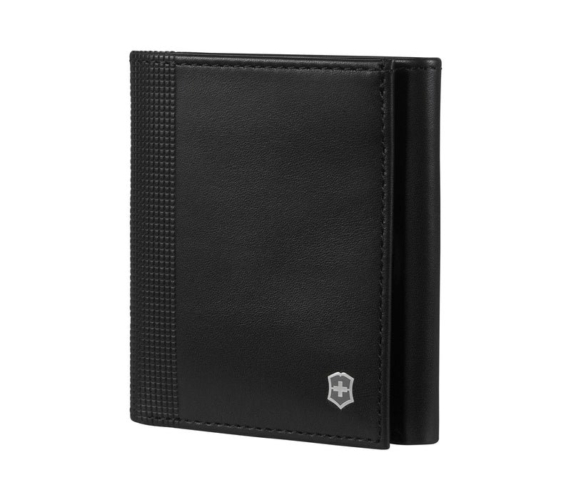 Victorinox Altius Alox Leather Tri-Fold Wallet with RFID Protection