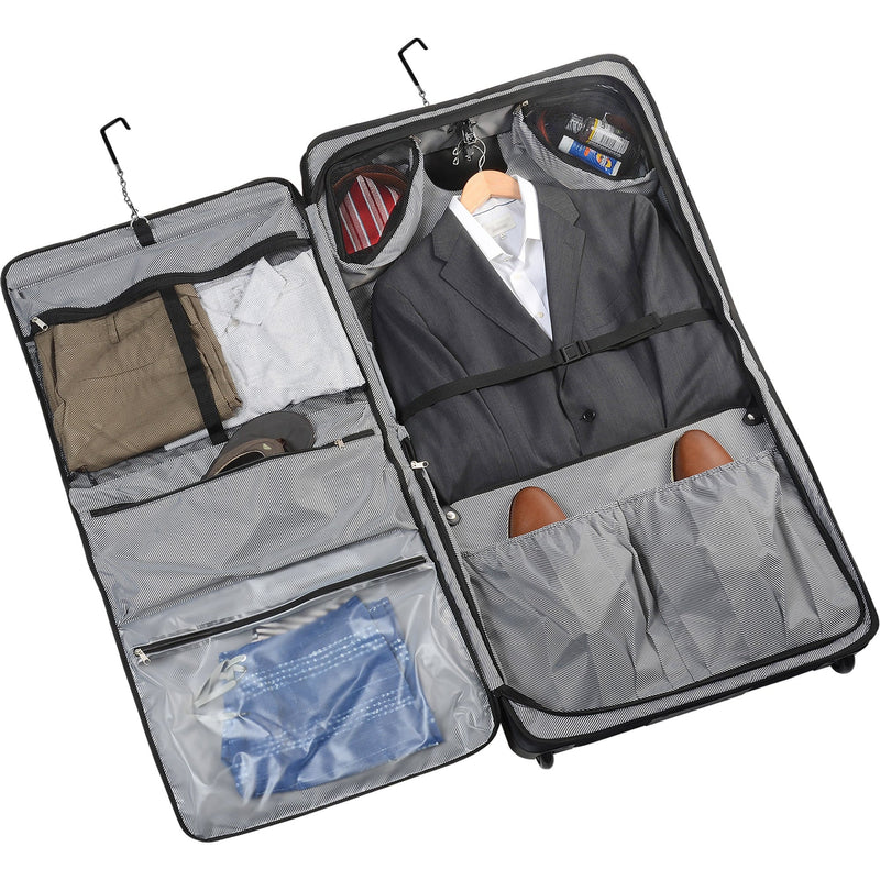 Wally Bags 45-inch Premium Rolling Garment Bag with Multiple Pockets