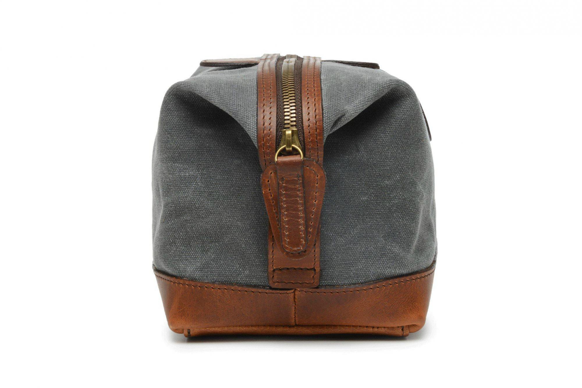 Korchmar Ryder Waxed Canvas Toiletry Kit - Thumbnail 4