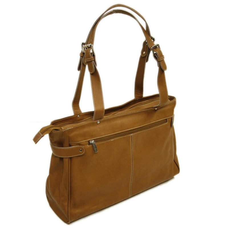 Piel Leather Belted Computer Tote