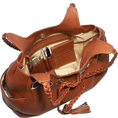 Piel Leather Braided Hobo