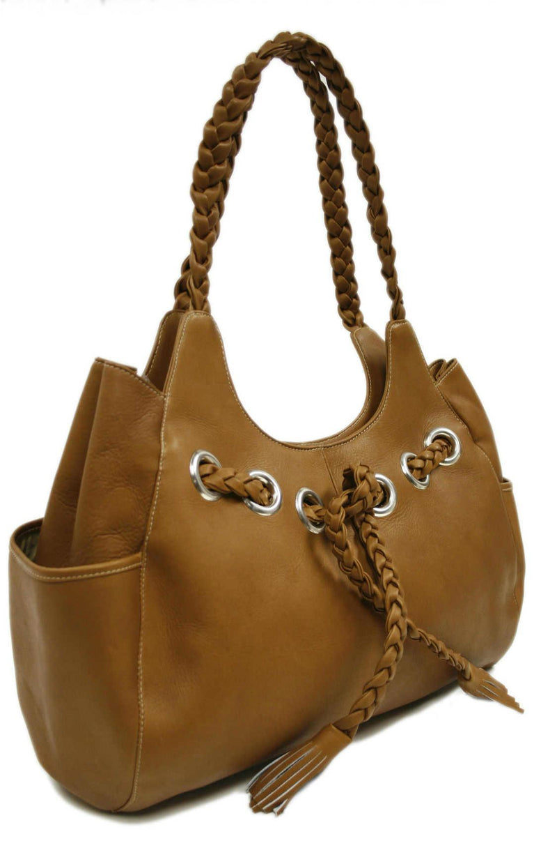 Piel Leather Braided Hobo