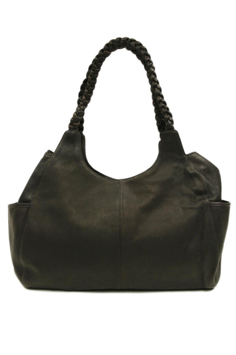 Piel Leather Braided Hobo