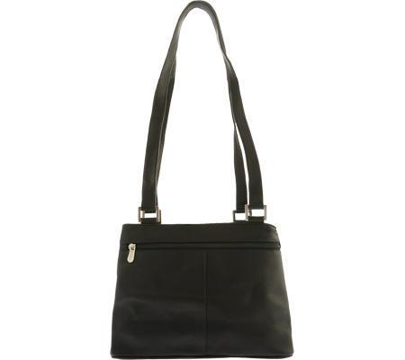 Piel Leather Double Compartment Shoulder Bag