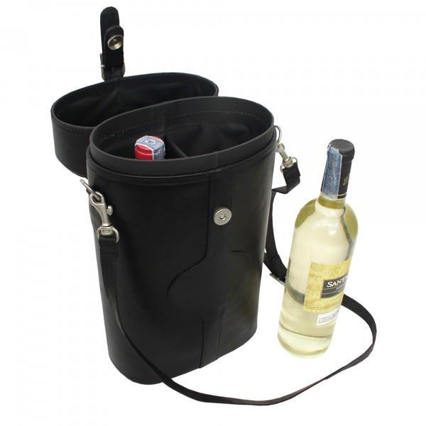 Piel Leather Double Deluxe Wine Carrier