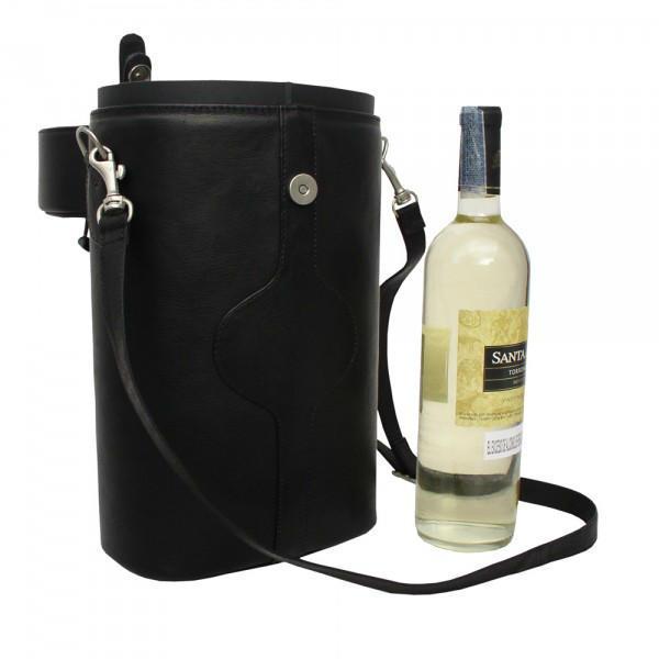 Piel Leather Double Deluxe Wine Carrier