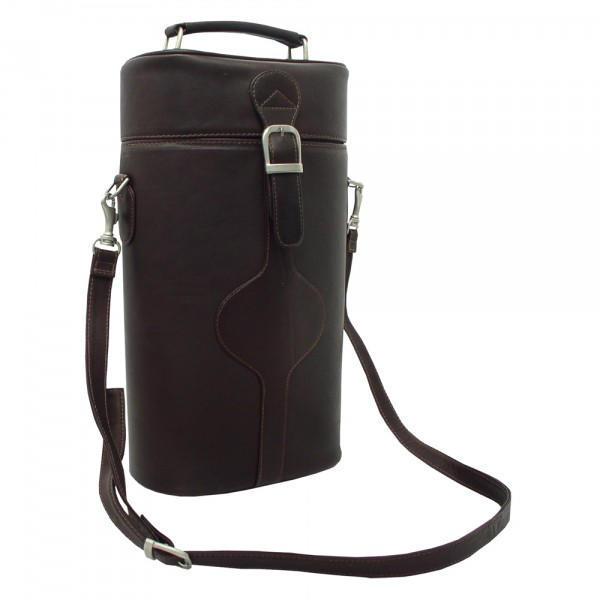 Piel Leather Double Deluxe Wine Carrier