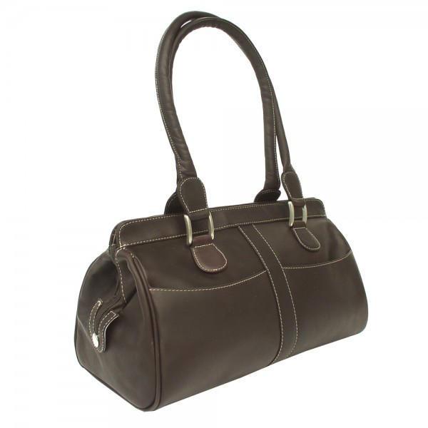 Piel Leather Double Handle Handbag