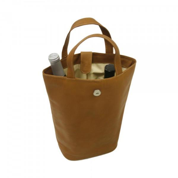 Piel Leather Double Wine Tote