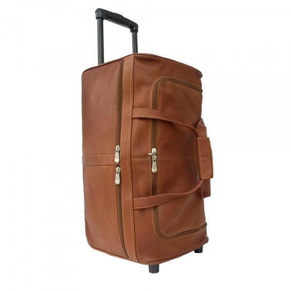 Piel Leather Duffel On Wheels