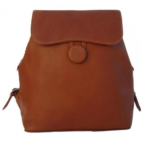 Piel Leather Flap-Over Button Backpack