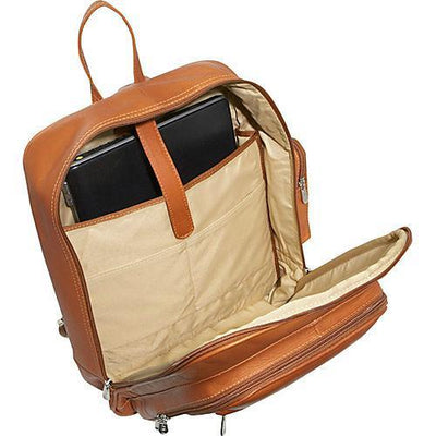 Piel Leather Front Pocket Computer Backpack