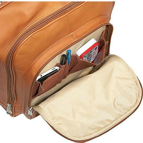 Piel Leather Front Pocket Computer Backpack