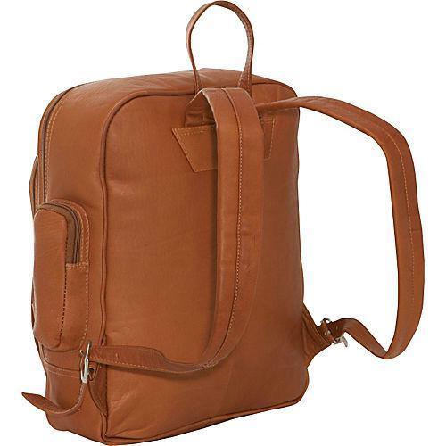 Piel Leather Front Pocket Computer Backpack