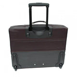 Piel Leather Garment Bag On Wheels